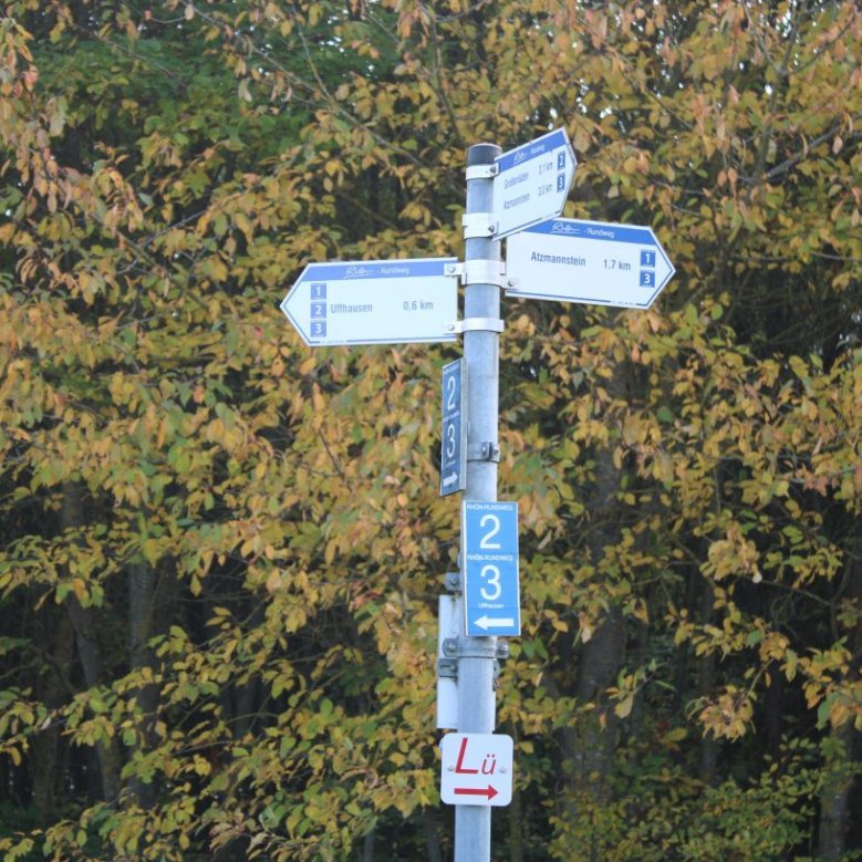 Wandern am Lüdertaler - Wanderwegsbeschilderung