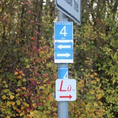 Wandern am Lüdertaler - Langenberg - Beschilderung der Wanderwege