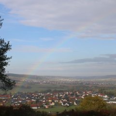 Wandern am Lüdertaler - Blick auf Müs