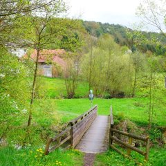 Wanderweg Uffhausen - Brücke über die Lüder